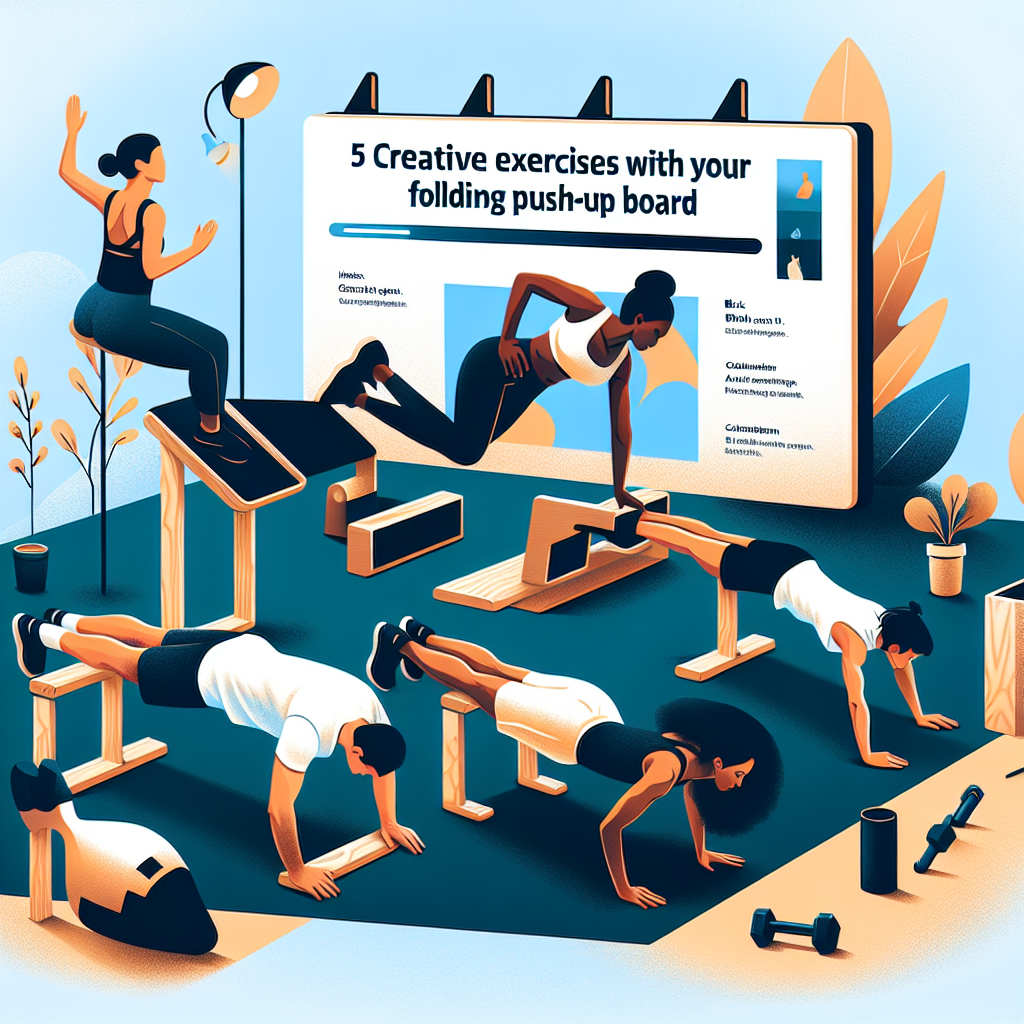 “5 Creative Exercises with Your Folding Push-Up Board”