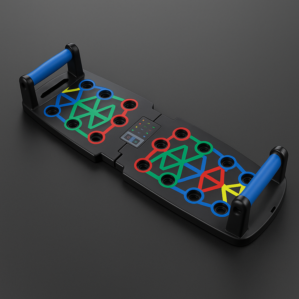 Folding Push-Up Board: Versatile Muscle Support for Strength Training and Fitness on the Go