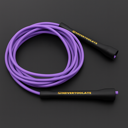 Premium Boxing Rope - Durable Nylon Core PVC Skip Jump Rope for Enhanced Cardio Training - 3.2M Length with Smooth Outlet and Overgrip