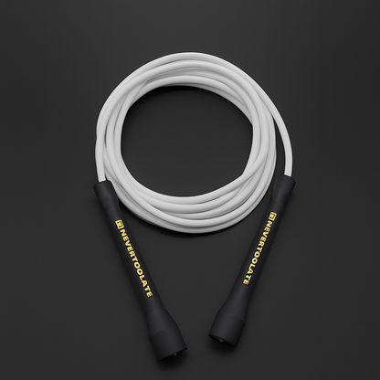 Premium Boxing Rope - Durable Nylon Core PVC Skip Jump Rope for Enhanced Cardio Training - 3.2M Length with Smooth Outlet and Overgrip