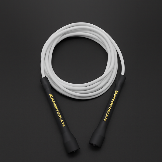 Premium Boxing Rope - Durable Nylon Core PVC Skip Jump Rope for Enhanced Cardio Training - 3.2M Length with Smooth Outlet and Overgrip